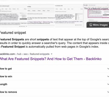Weydinger featured snippet